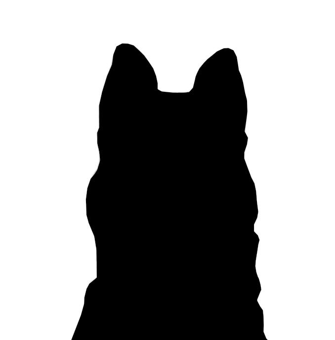 Husky silhouette black